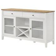 Coaster Furniture Hollis Brown White 2 Door Dining Sideboard