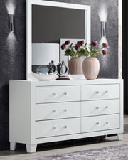Global Furniture Luccia White Mirror