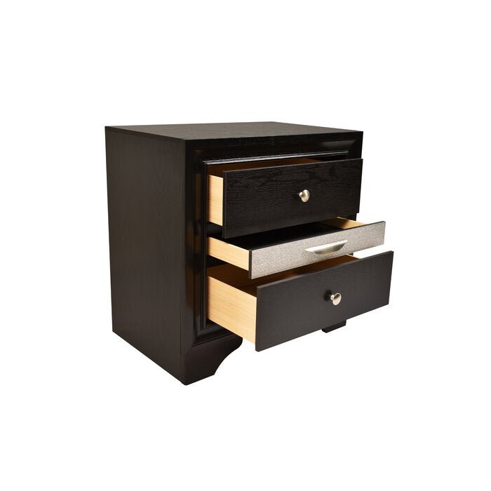Galaxy Home Matrix Gray Wood Night Stand