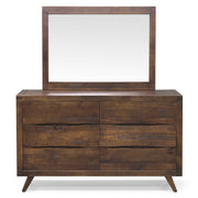 Steve Silver Pasco Cocoa Solid Wood Dresser And Mirror