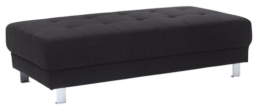Glory Furniture Riveredge Black Fabric Milan Ottoman