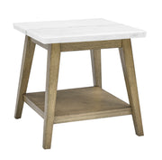 Steve Silver Vida Burnished Blonde White 3pc Coffee Table Set