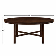 Steve Silver Hartford Red 72 Inch 5pc Dining Set