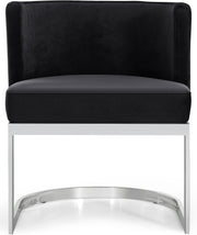 Meridian Furniture Gianna Grey Velvet Chrome Dining Chair
