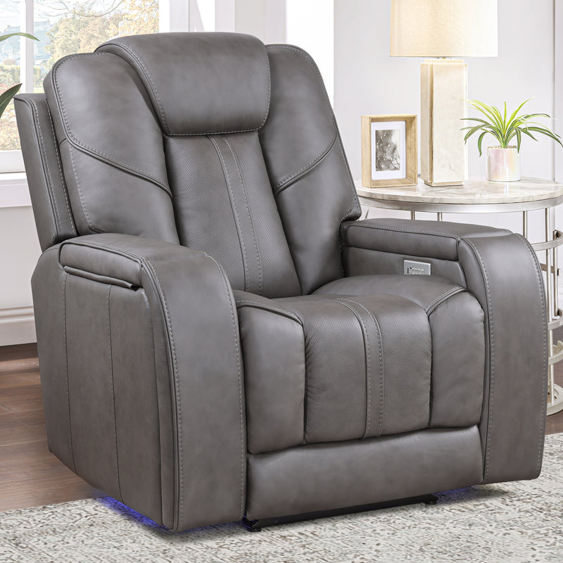 Steve Silver Daniel Leather Triple Power Recliner