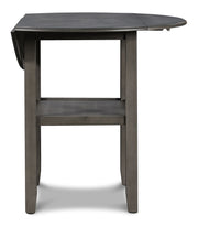 New Classic Furniture Gia Gray 42 Inch Drop Leaf 3pc Counter Height Set