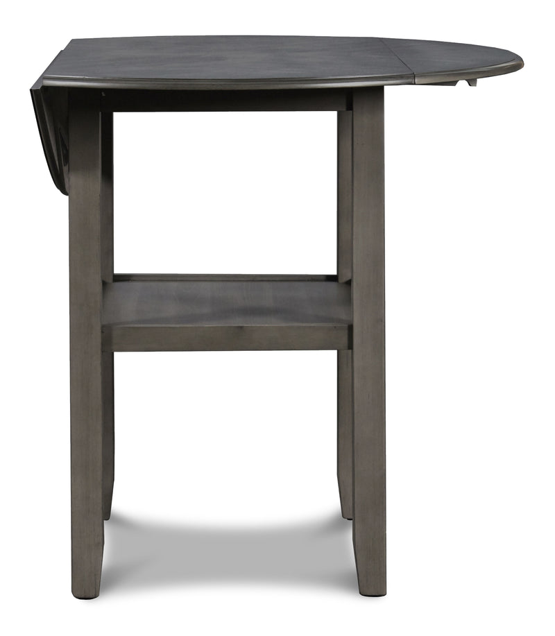 New Classic Furniture Gia Gray 42 Inch Drop Leaf 3pc Counter Height Set