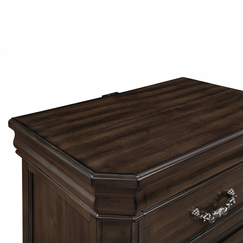 New Classic Furniture Lyndhurst Walnut Brown Nightstand