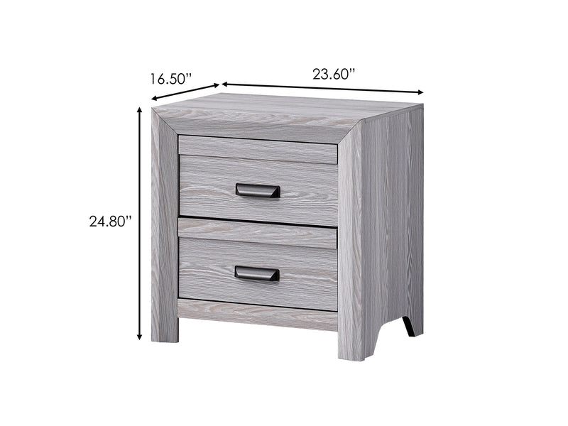 Crown Mark Adelaide Drift Wood Nightstand