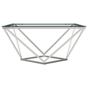 Coaster Furniture Brittania Silver Square Coffee Table