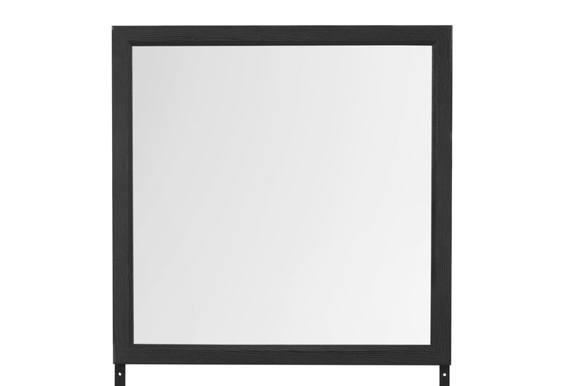 Global Furniture Lisbon Black Grey Dresser and Mirror