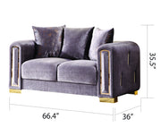 Galaxy Home Impreza Gray Loveseat