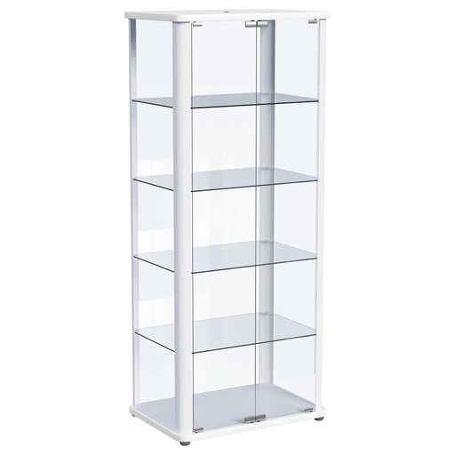 Coaster Furniture Aero White LED Display Curio Cabinet