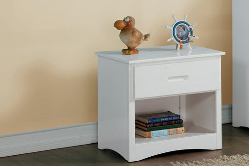 Home Elegance Galen White 2pc Kids Bedroom Set With Bunk Bed