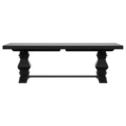 Coaster Furniture Florence Distressed Black Extension Dining Table