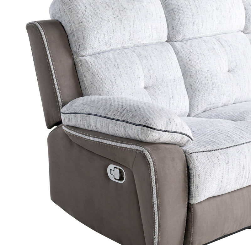 Global Furniture U5050 Grey Reclining Sofa