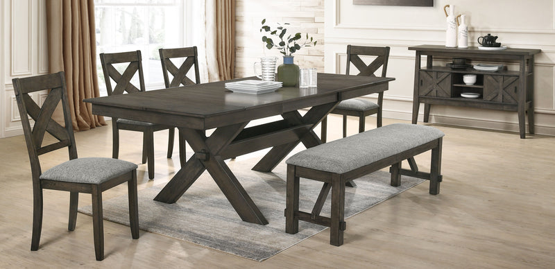 New Classic Furniture Gulliver Rustic Brown Bench