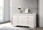 Glory Furniture Louis Phillipe Beige 6 Drawers Dresser