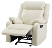 Glory Furniture Ward Pearl Faux Leather Rocker Recliner