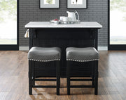 Steve Silver Aspen Ebony Kitchen Island