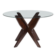 Steve Silver Amalie Walnut Round Dining Table