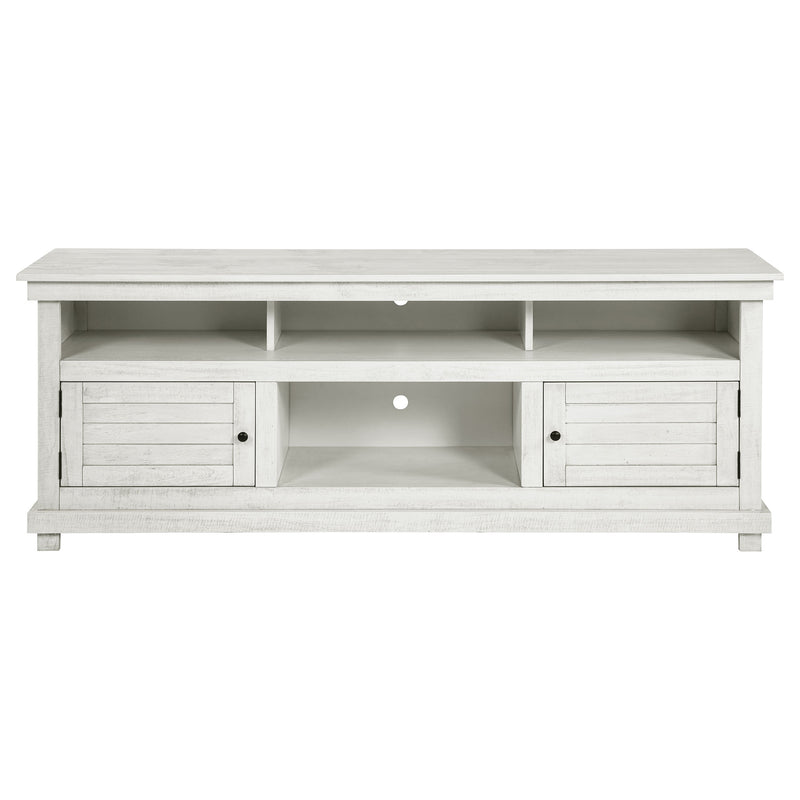 Coaster Furniture Payne Distressed White 70 Inch TV Stand