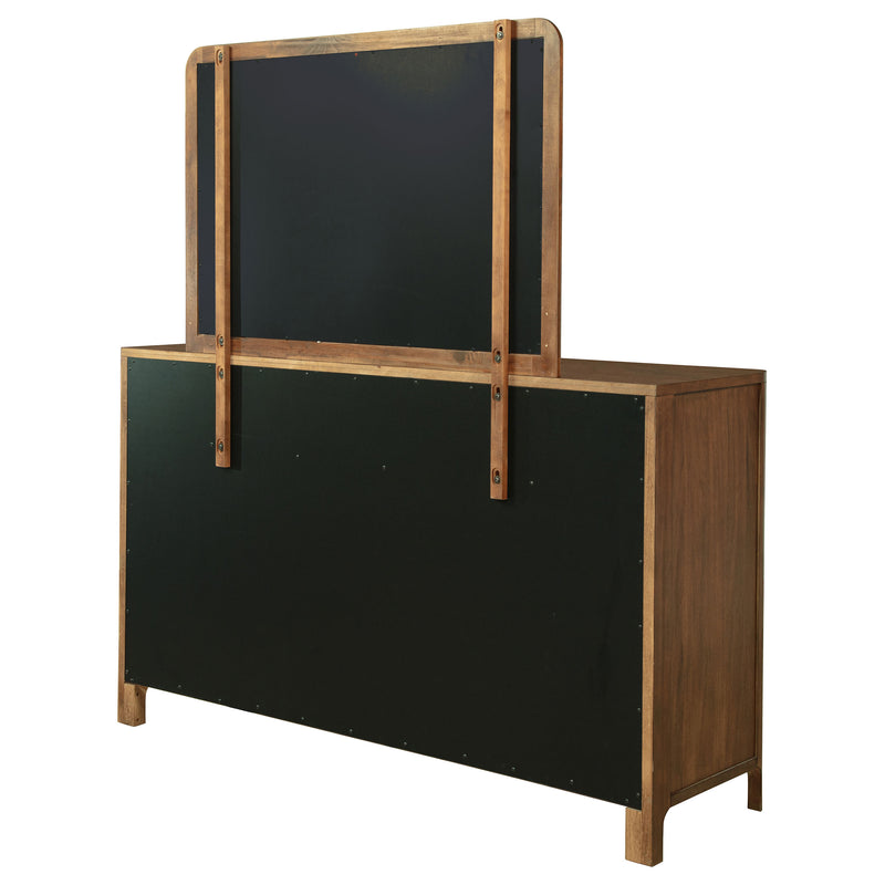 Coaster Furniture Maderia Walnut Brown Dresser and Mirror