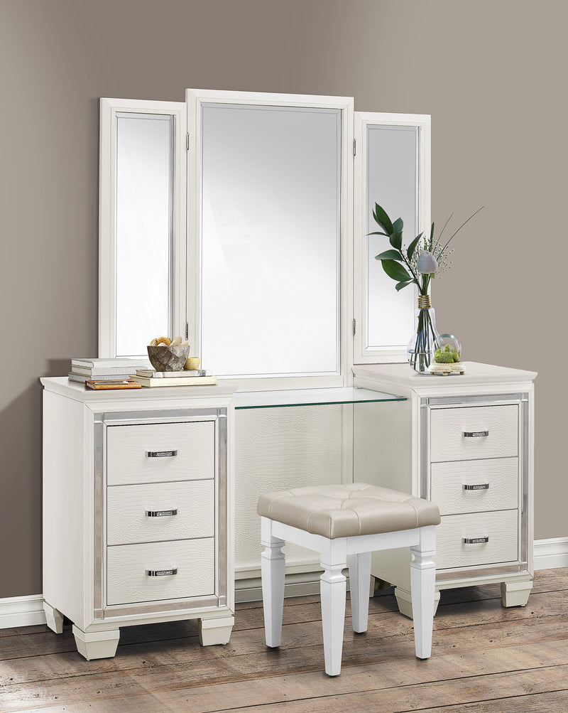 Home Elegance Allura Silver Vanity Set