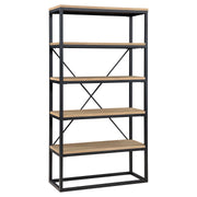 Steve Silver Magnolia Light Brown Black Bookcase