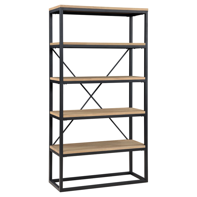 Steve Silver Magnolia Light Brown Black Bookcase