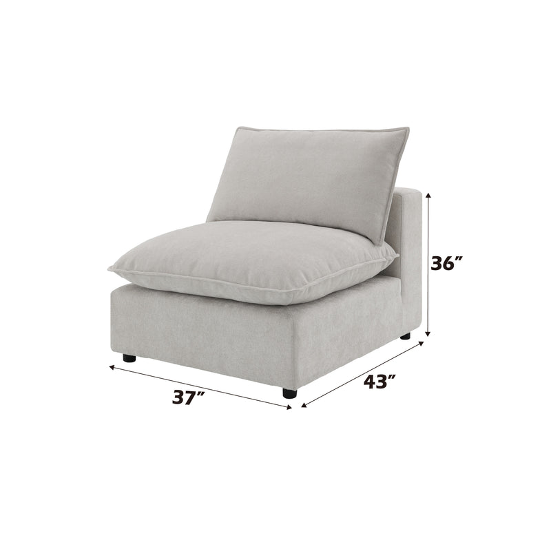 Acme Furniture Marisa Beige Modular Armless Chair