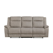 Home Elegance Dean Gray 3pc Living Room Set