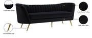 Meridian Furniture Margo Green Velvet Sofa