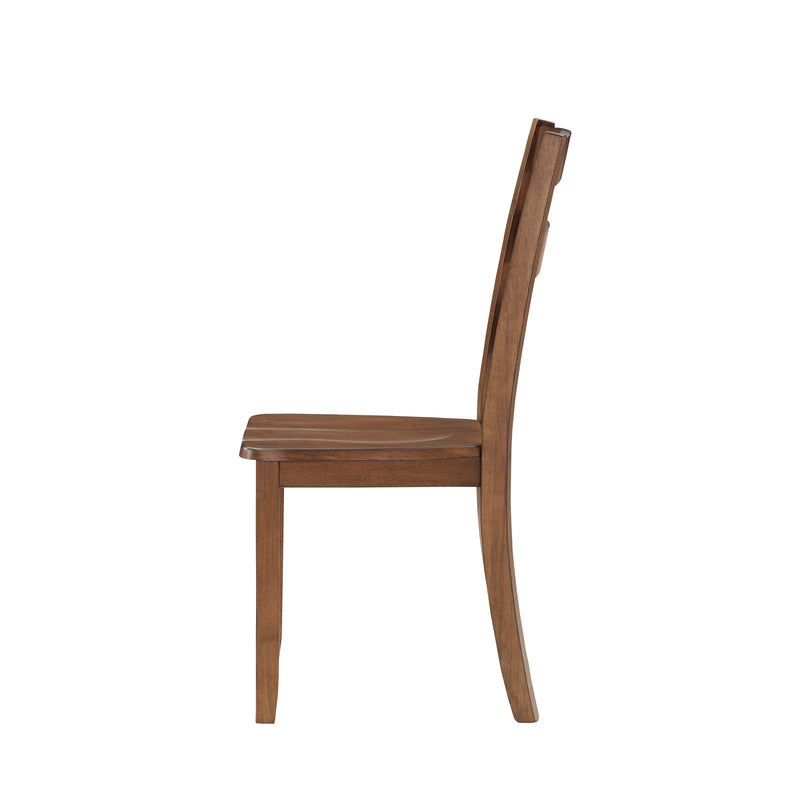 2 New Classic Furniture Salem Brown Dining Chairs