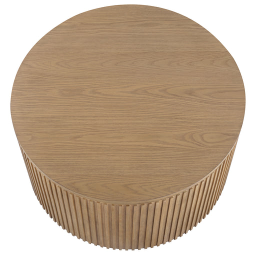 Steve Silver Colvin Brown 36 Inch Round Coffee Table