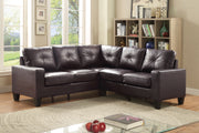 Glory Furniture Newbury Black Faux Leather Sectional