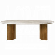 Acme Furniture Darcy Natural Dark Walnut Dining Table