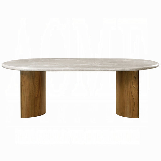 Acme Furniture Darcy Natural Dark Walnut Dining Table