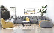 Coaster Furniture Jennifer Grey 6pc Tight Seat Modular Sectional