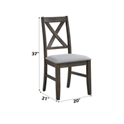 2 Acme Furniture Marit Gray Side Chairs