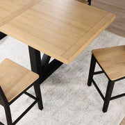 Steve Silver Magnolia Light Brown Black 96 Inch Counter Table