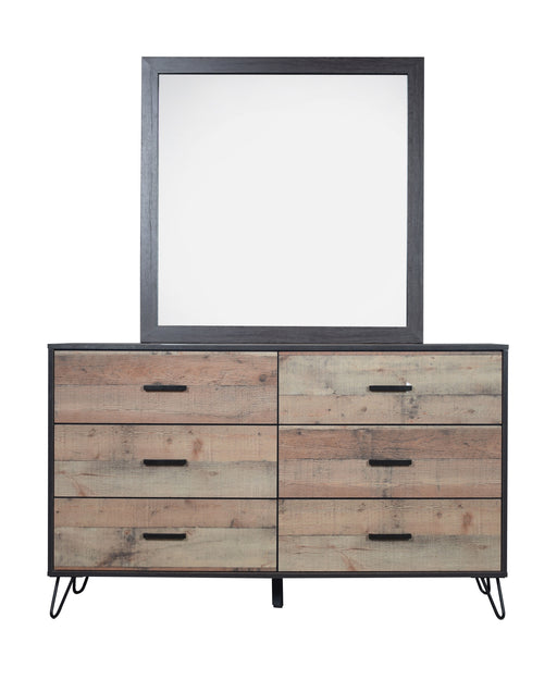 New Classic Furniture Elk River Rustic Dresser and Mirror