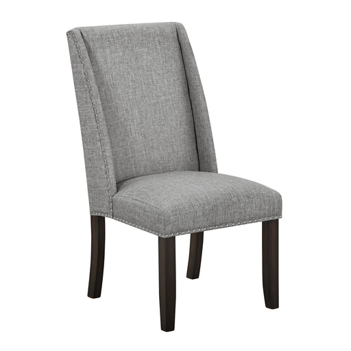 2 New Classic Furniture Faust Gray Dining Chairs