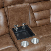 Steve Silver Brock Cinnamon Power Console Loveseat