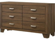 Acme Furniture Miquell Oak Dresser and Mirror