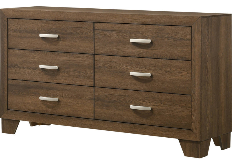 Acme Furniture Miquell Oak Dresser and Mirror