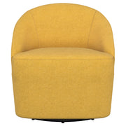 Coaster Furniture Leon Mustard Yellow Accent Swivel Chair