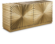 Meridian Furniture Golda Gold Leaf Sideboard Buffet