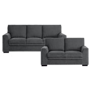Home Elegance Morelia Charcoal 2pc Living Room Set