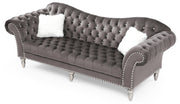 Glory Furniture Wilshire Blue Velvet Sofa